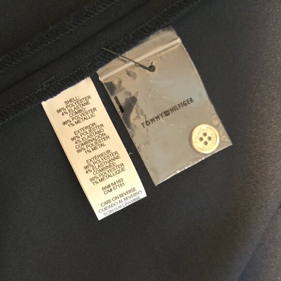 Elegant split sleeve shift dress, navy (Tommy Hilfiger) - Picture 7 of 7